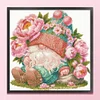 (US Only)Gnome Design DIY Bead Embroidery Kit 40x40cm 9CT Cross Stitch Kit for Home Decor