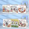 6Pcs West Highland Diamond Painting Greeting Card with Envelope for Mothers Day