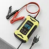 ABS Smart Battery Trickle Charger 12V 6A Automatic Smart Car Battery Charger with LCD Display Temperature Monitoring for Truck Motorcycle Boat SUV ATV and More