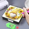 Diamond Painting PU Bee Goblin Note Box with 160 Sheets Paper Memo Pad Holder Kit