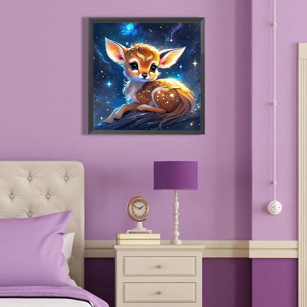 Full Round Diamond Painting 40*40cm - Glowing Animals