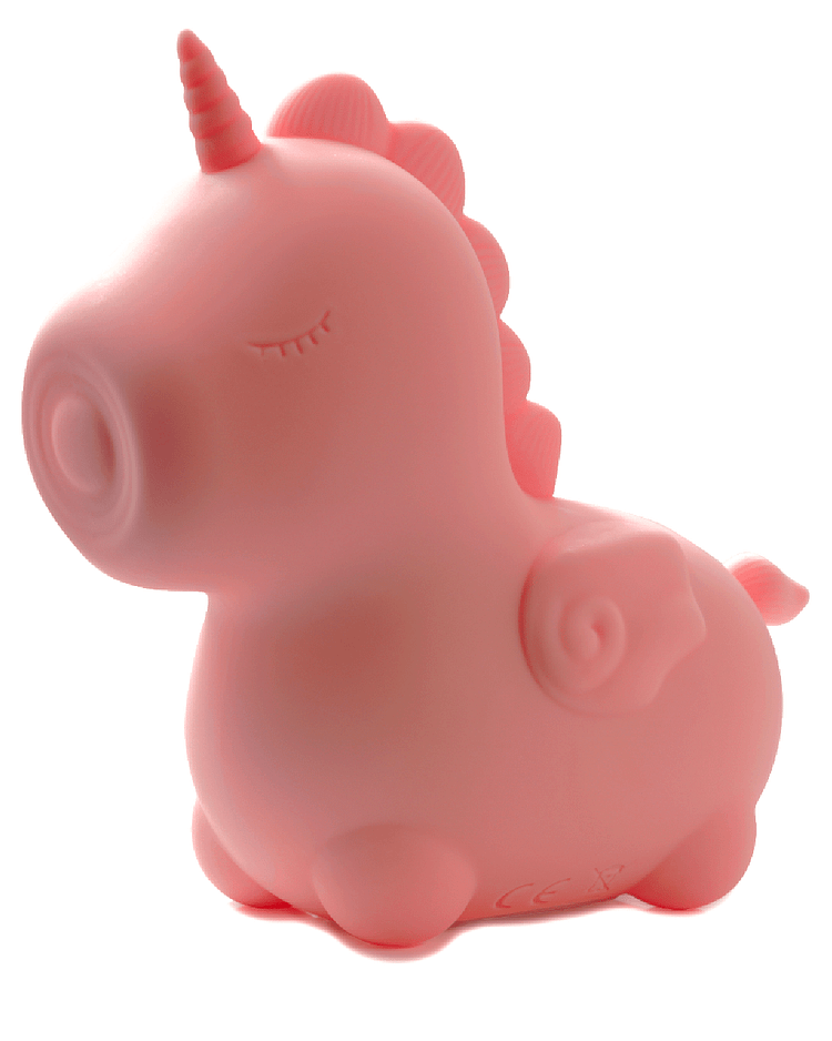 pornhint Pornhint Heart Throb Unicorn Shaped Clitoral Pulsating Vibrator - Orange