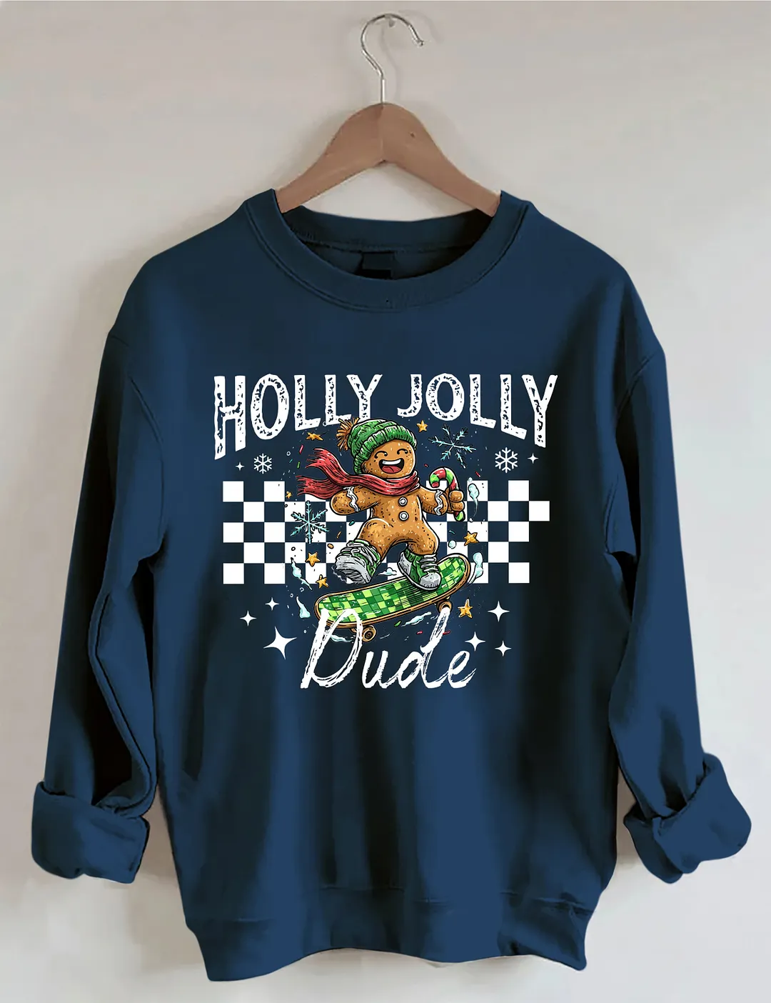 Christmas Holly Jolly Dude Sweatshirt