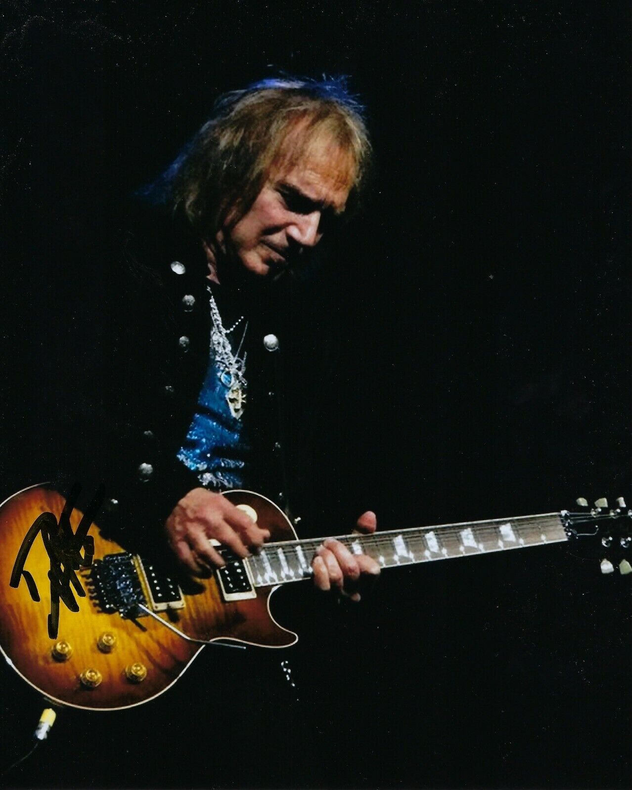 GFA REO Speedwagon Band Guitarist * DAVE AMATO * Signed 8x10 Photo Poster painting PROOF COA