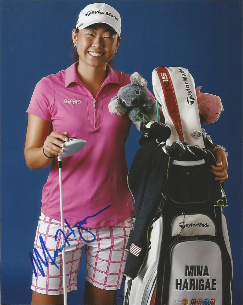 LPGA Mina Harigae Autographed Signed 8x10 Photo Poster painting COA 2