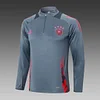 Joyfball 2024/2025 Germany Half-Pull Training Suit Dark Grey Football Shirt 1:1 Thai Quality