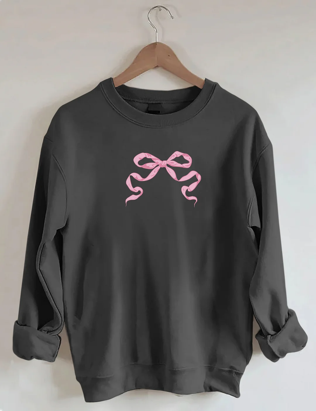 Coquette Pink Bow Y2K Sweatshirt