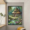 (US Local)Mushroom House-11CT Stamped Cross Stitch Kit(50x65cm)