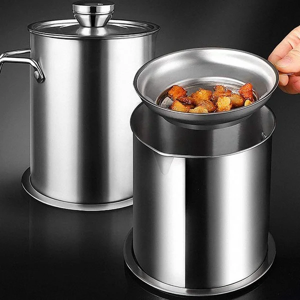 (🎅EARLY CHRISTMAS SALE-49% OFF)Stainless Steel Oil Filter Pot