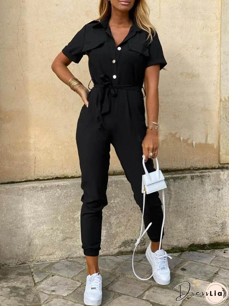 Button-Down Jumpsuit