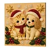 Christmas Animal DIY Pearl Painting Kit with Frame 20x20cm