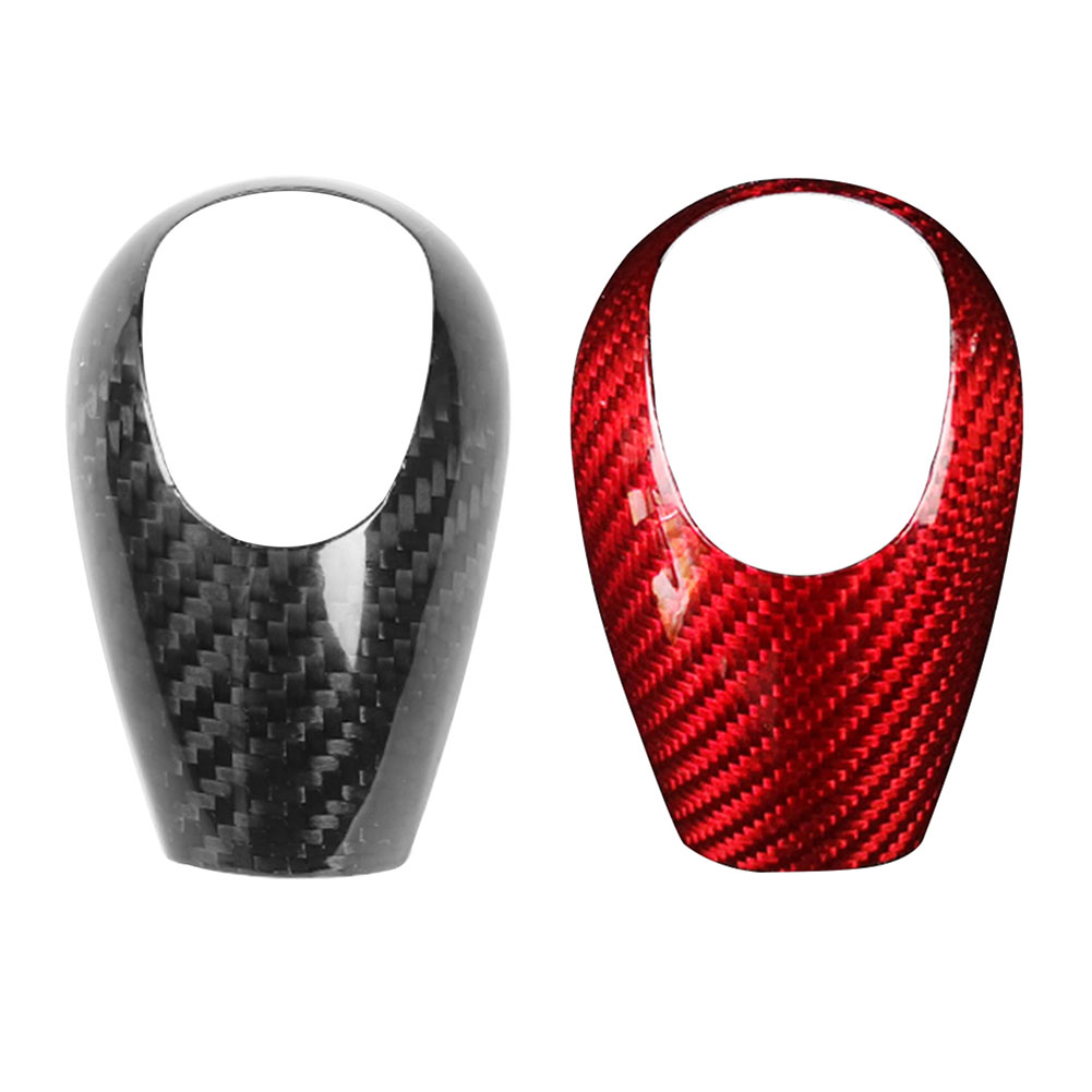 

Carbon Fiber Gear Shift Knob Cover for BMW M3 2009-2013 M5 05-08 M6 2006, Red, 501 Original