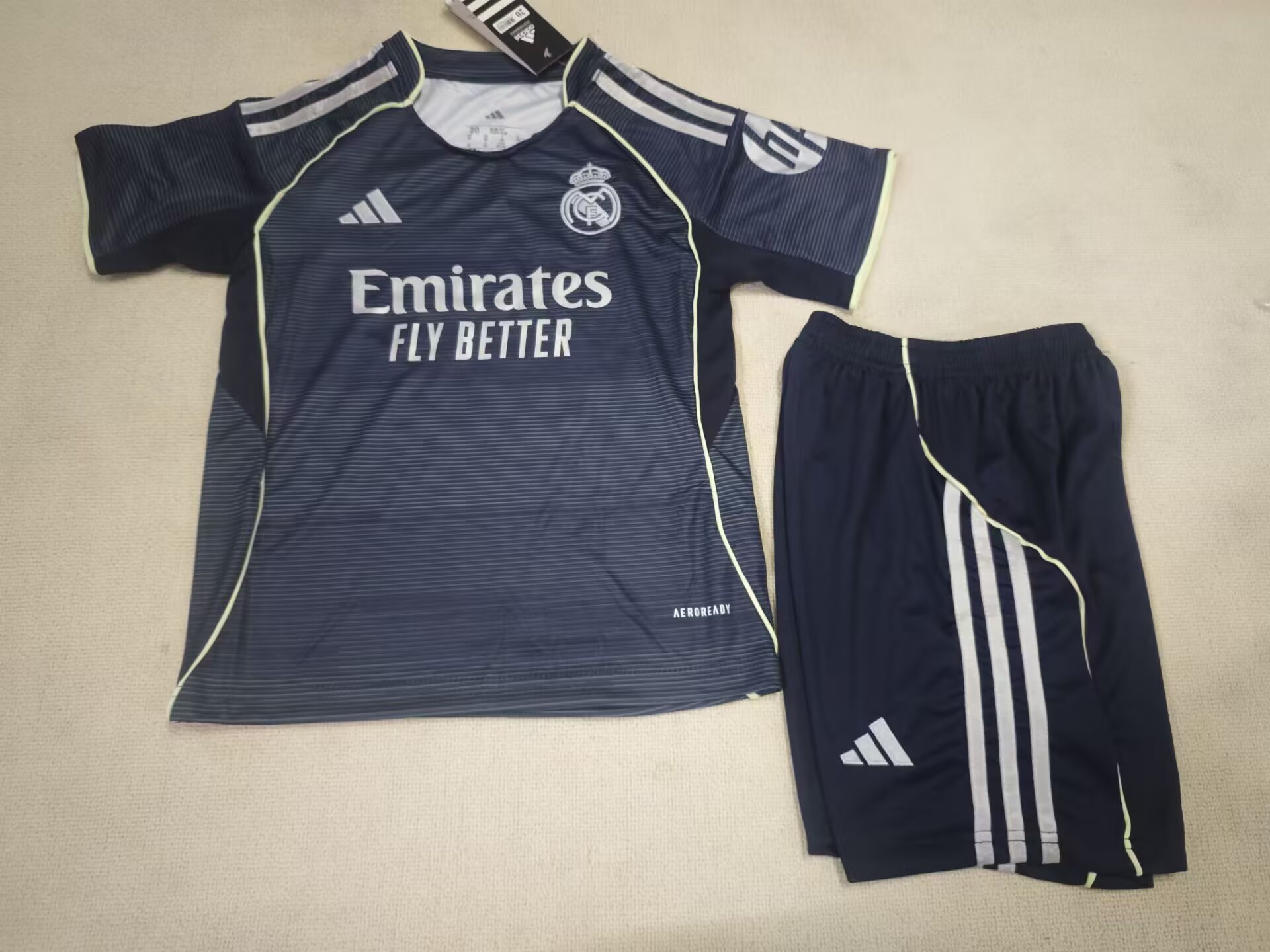 25/26 Real Madrid Away Kids Kit Football Shirt Thai Quality