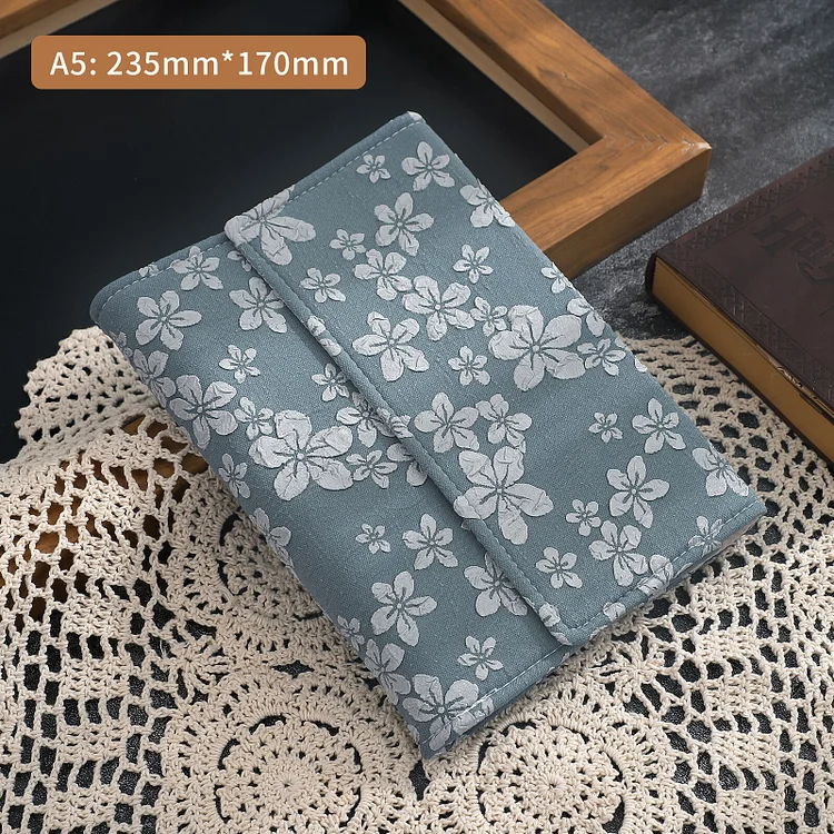 JOURNALSAY A5/A6 Cute Three-dimensional Fabric Flower Journal Notebook 100Sheets