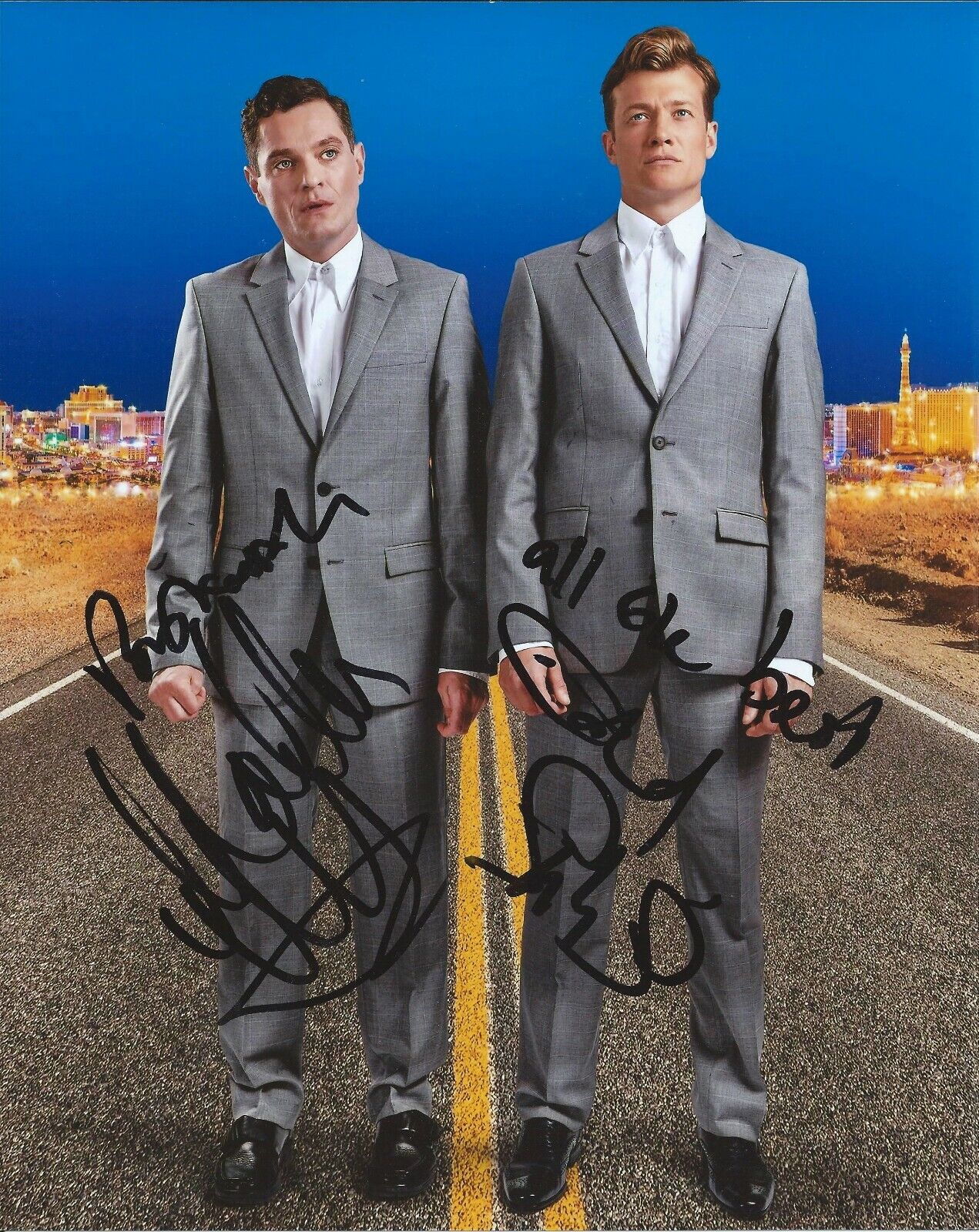 Ed Speleers & Mathew Horne autograph - signed Rain Man Photo Poster painting