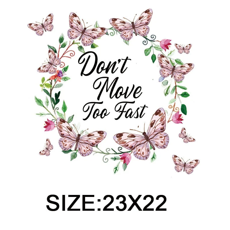 Beautiful Flowers Thermal Sticker On T-shirt DIY Washable Patches On Clothes Funny Design Iron On Transfer For Hoodies Bag Decor