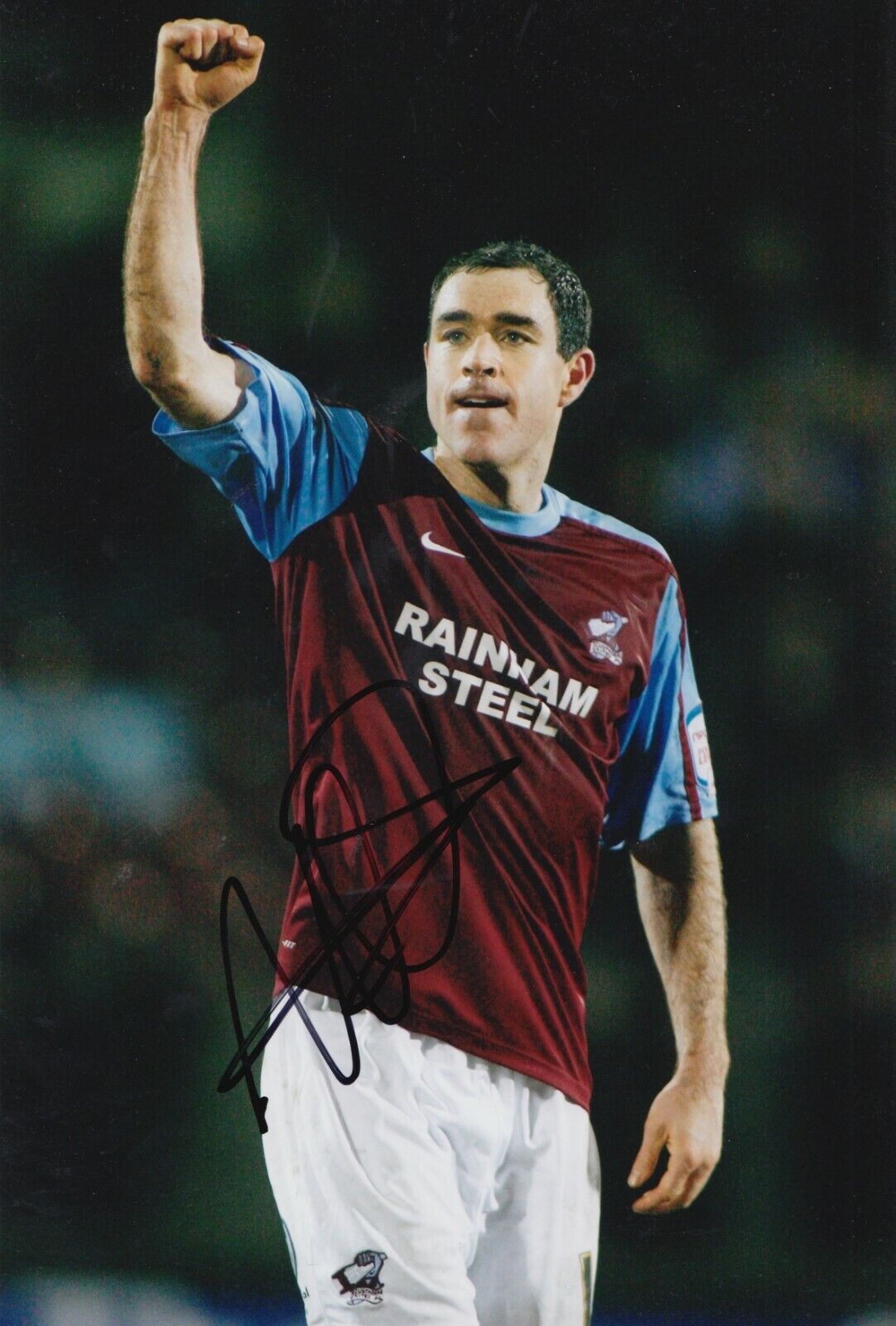 Andy Hughes Hand Signed 12x8 Photo Poster painting - Scunthorpe United Autograph.