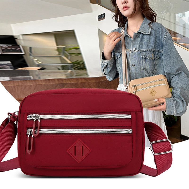 Multi-layer Women's Bag New Fashion Shoulder Bag Women's Crossbody Bag Middle-aged And Elderly Mother's Bag Business Buying Small Shoulder Bag