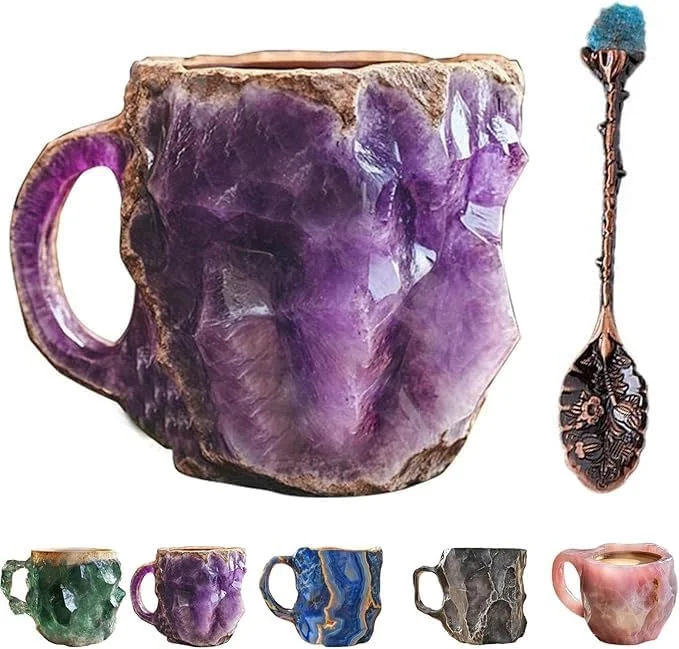 ☕2025 New Year's Sale 49% Off 🎁2024 New Mineral Crystal Coffee Mugs