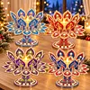 DIY Lotus Flower Pearls & Diamond Painting Candle Holder Acrylic Three-Dimensional Aromatherapy Rack Home Decor Gift