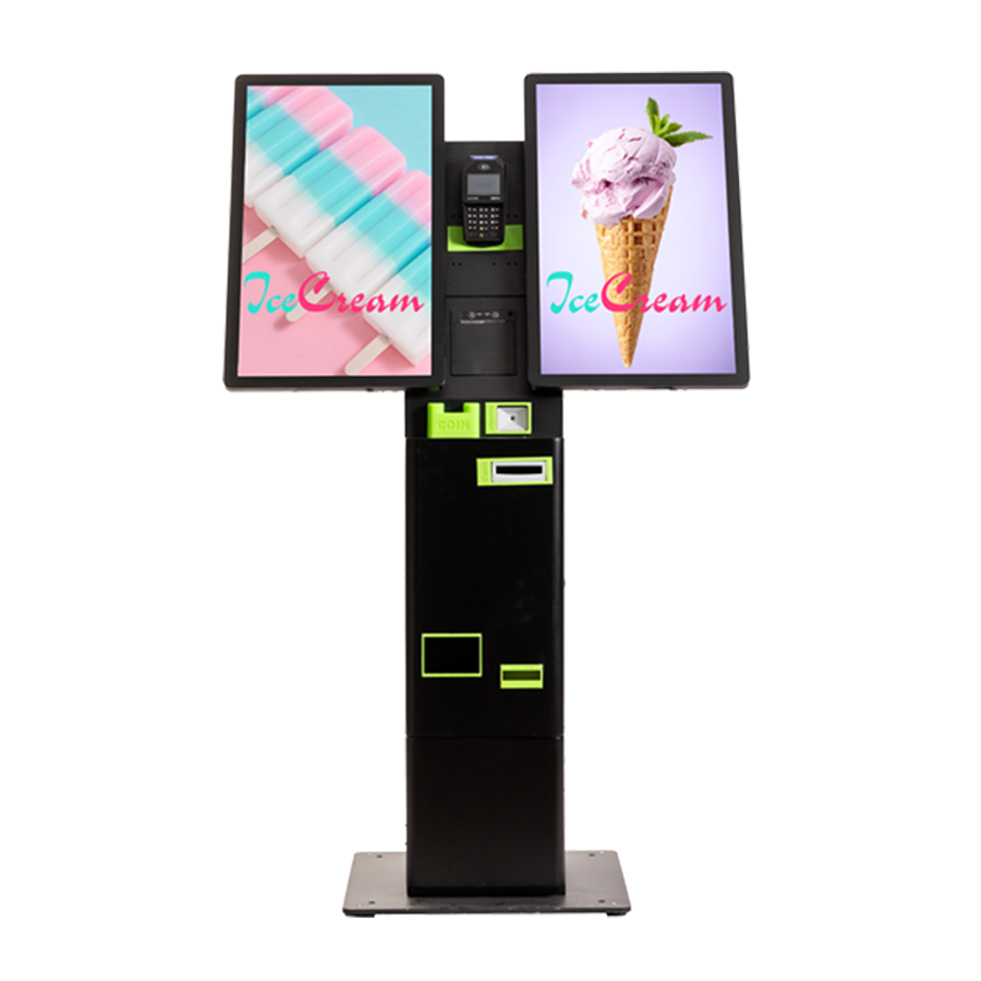 China OEM ODM RFID Kiosk Manufacturer CCC FCC CE Rohs KC Restaurant RFID Self Cash Payment Kiosk NFC MSR Touch Screen RFID Self Checkout Kiosk