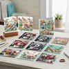 12Pcs Flower Bouquet DIY Diamond Painting Greeting Cards for Adult Holiday Gifts