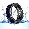 Smart Ring with Display Screen Fitness & Health Tracker Fitness Rings IP68 Waterproof with Call Notification for Both Women and Men