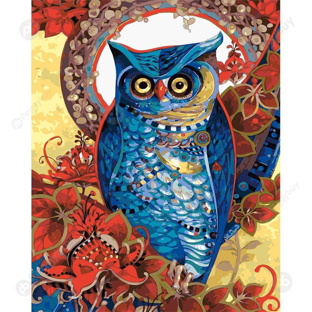 

40*50CM Paint By Numbers-Owl, 501 Original