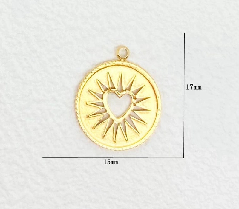 1 Piece 304 Stainless Steel Solid Color Jewelry Accessories Pendant