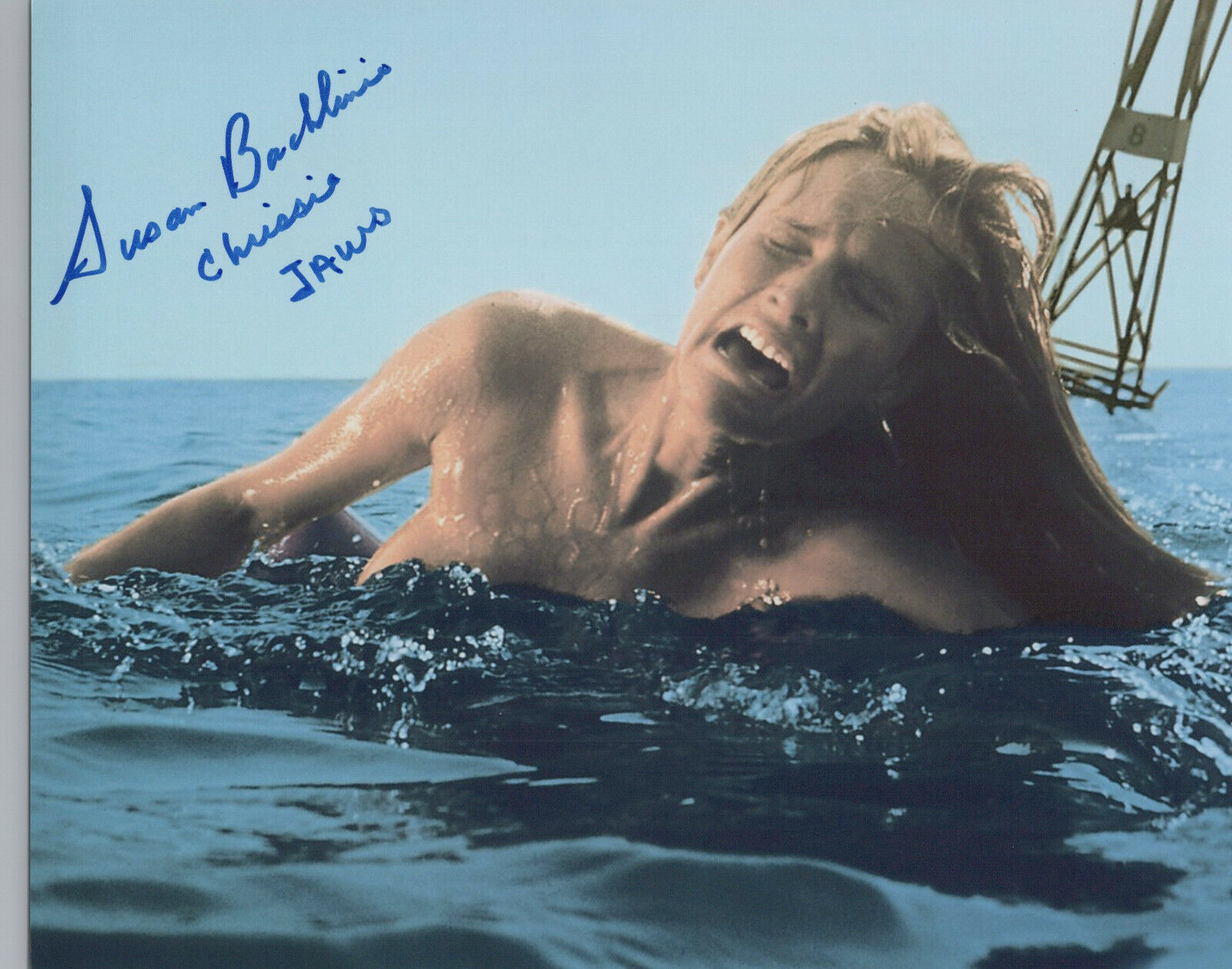 Susan Backlinie (Jaws) signed 8x10 Photo Poster painting