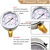Hydraulic Fluid Pressure Gauge Tester Meter 0-3500PSI US Thread Manometer