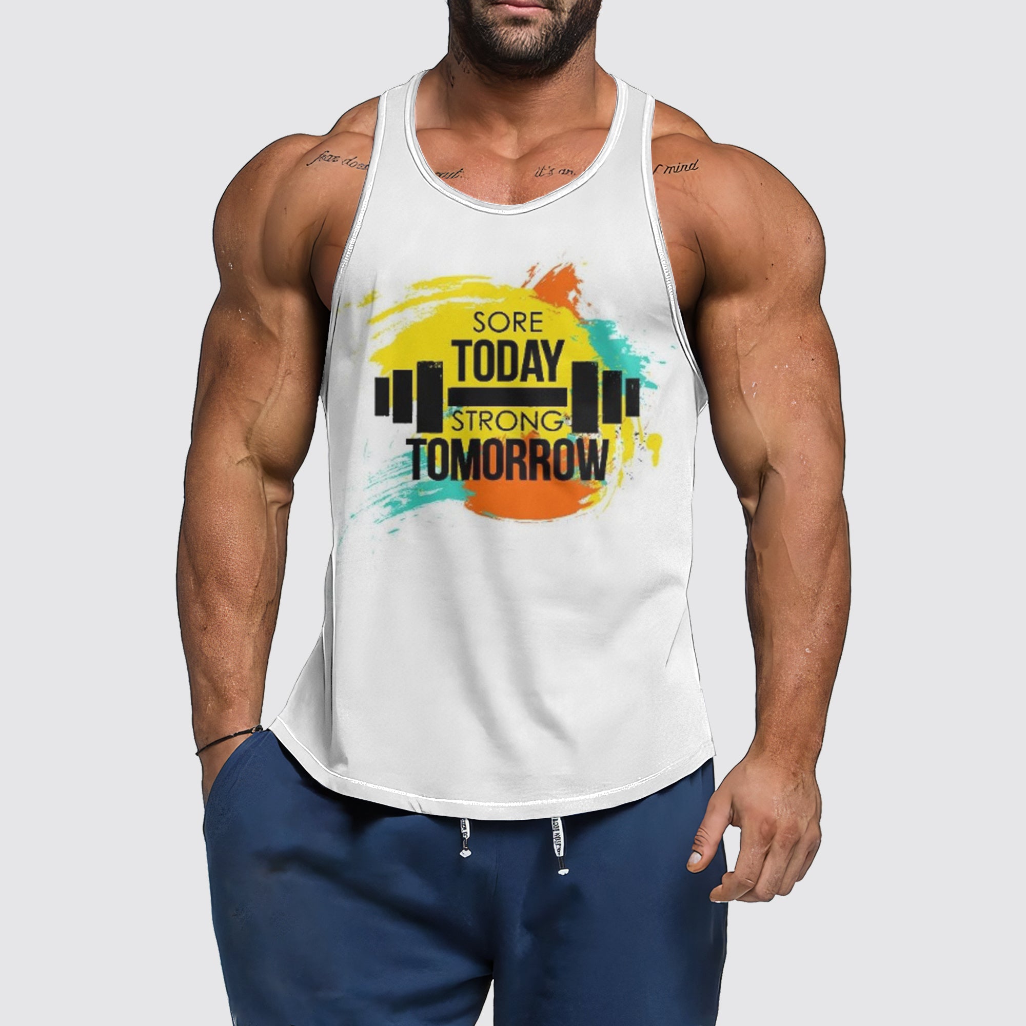 Ultimate Gym Tank Top for Men: Stay Cool and Comfy During Intense Workouts- AA01436
