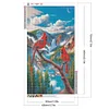 (40*70cm)Cardinals Landscape - Full Round Drill Diamond Painting