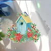 DIY Diamond Painting Garland Bird House Rhinestone Hanging Wreath Set 