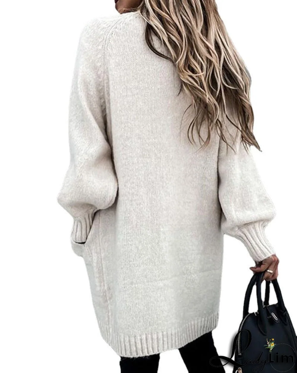 Women Long Sleeve Cardigan Soild Knit Sweaters Coats