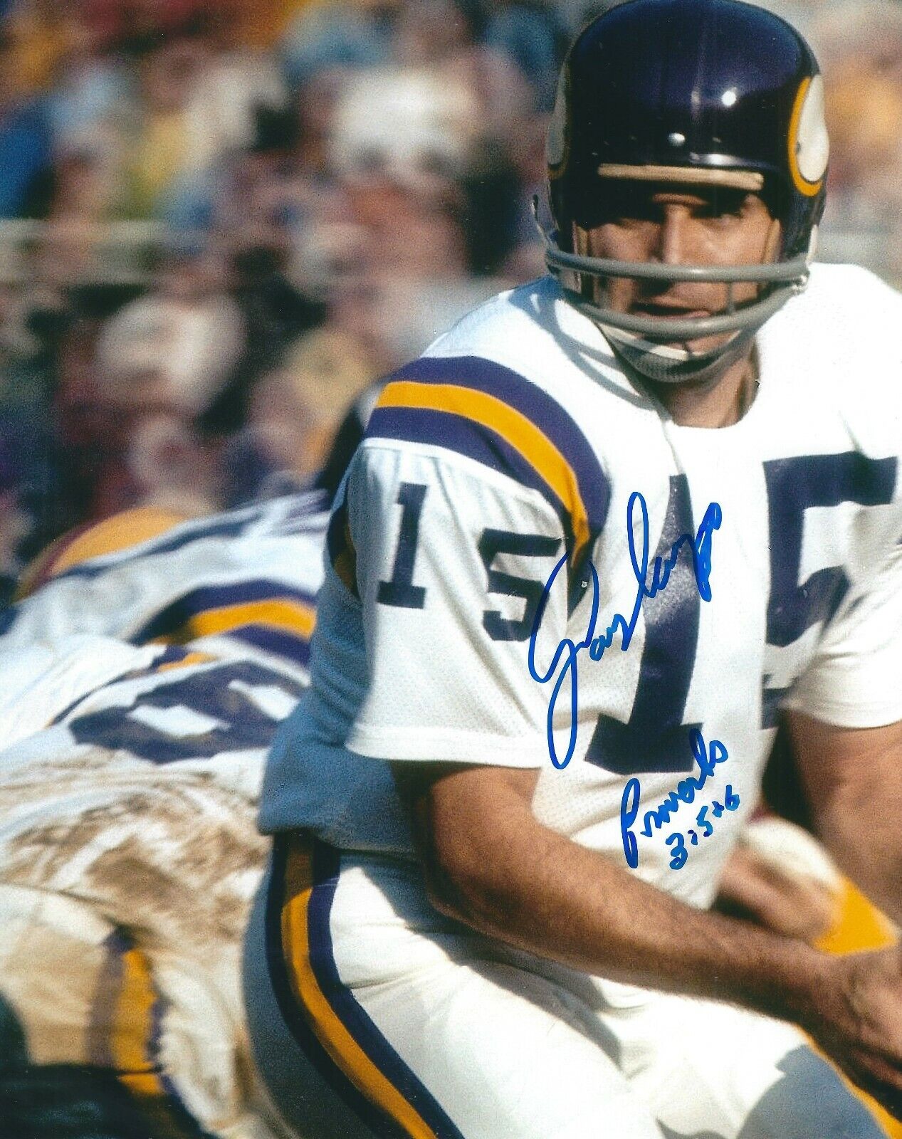 Signed 8x10 GARY CUOZZO Minnesota Vikings Autographed Photo Poster painting - w/COA