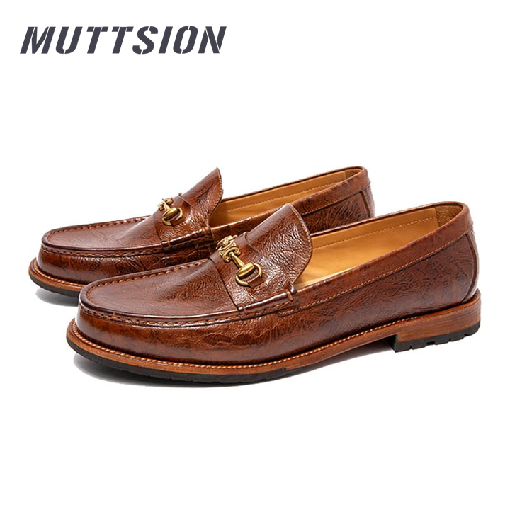 MUTTSION  Goodyear Handmade Bison Leather Business Casual Loafers MUTTSION.COM MUTTSION