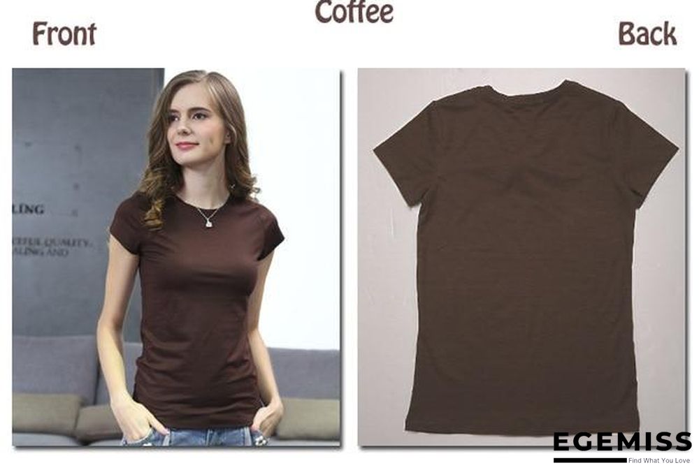 18 Colors S-3XL Plain T-Shirt Women Cotton Elastic Basic Casual Tops Short Sleeve T-shirt | EGEMISS