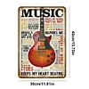 Music - Vintage Metal Signs - 20*30cm/30*40cm - Music&Warning