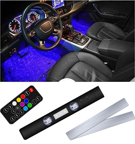 Car ambient lights in car USB rechargeable seven-colour led decorative lights disco Christmas party mood lights stage lights