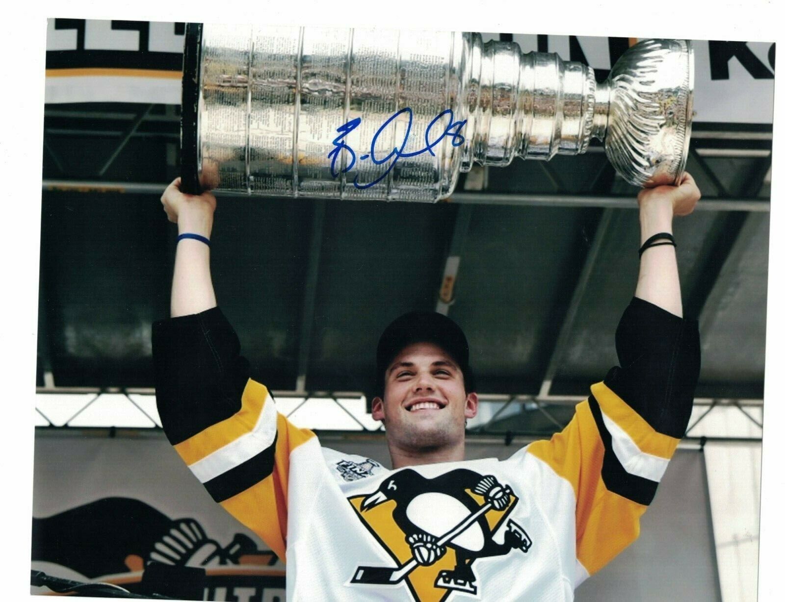 Brian Dumoulin Pittsburgh Penguins With Stanley Cup Signed 8 x 10