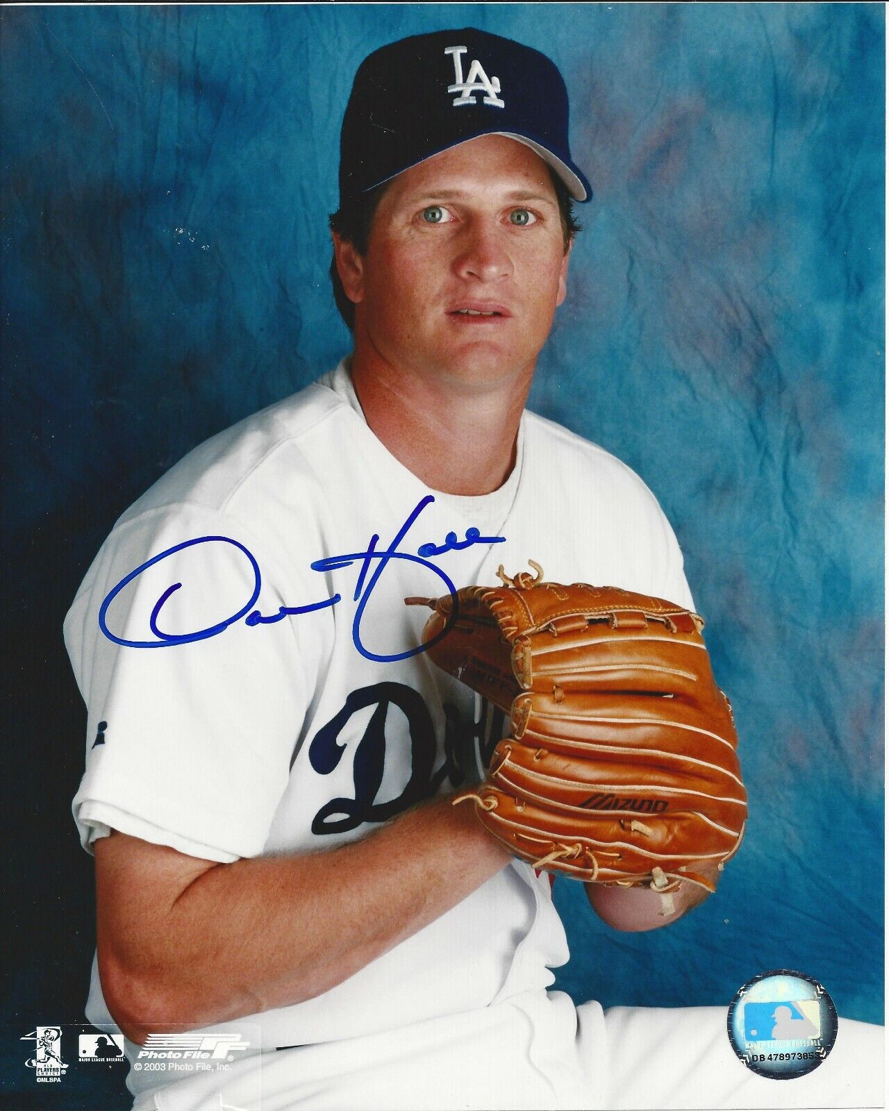 Darren Hall Autographed 8x10 Los Angeles Dodgers#3