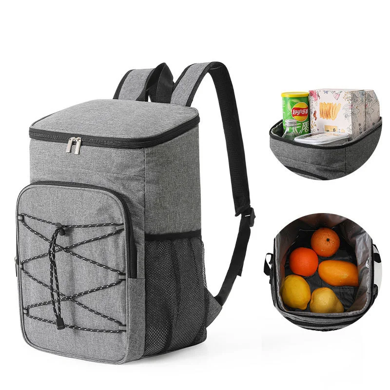Double Shoulder Thermal Insulation Backpack for Outdoor Picnic 
