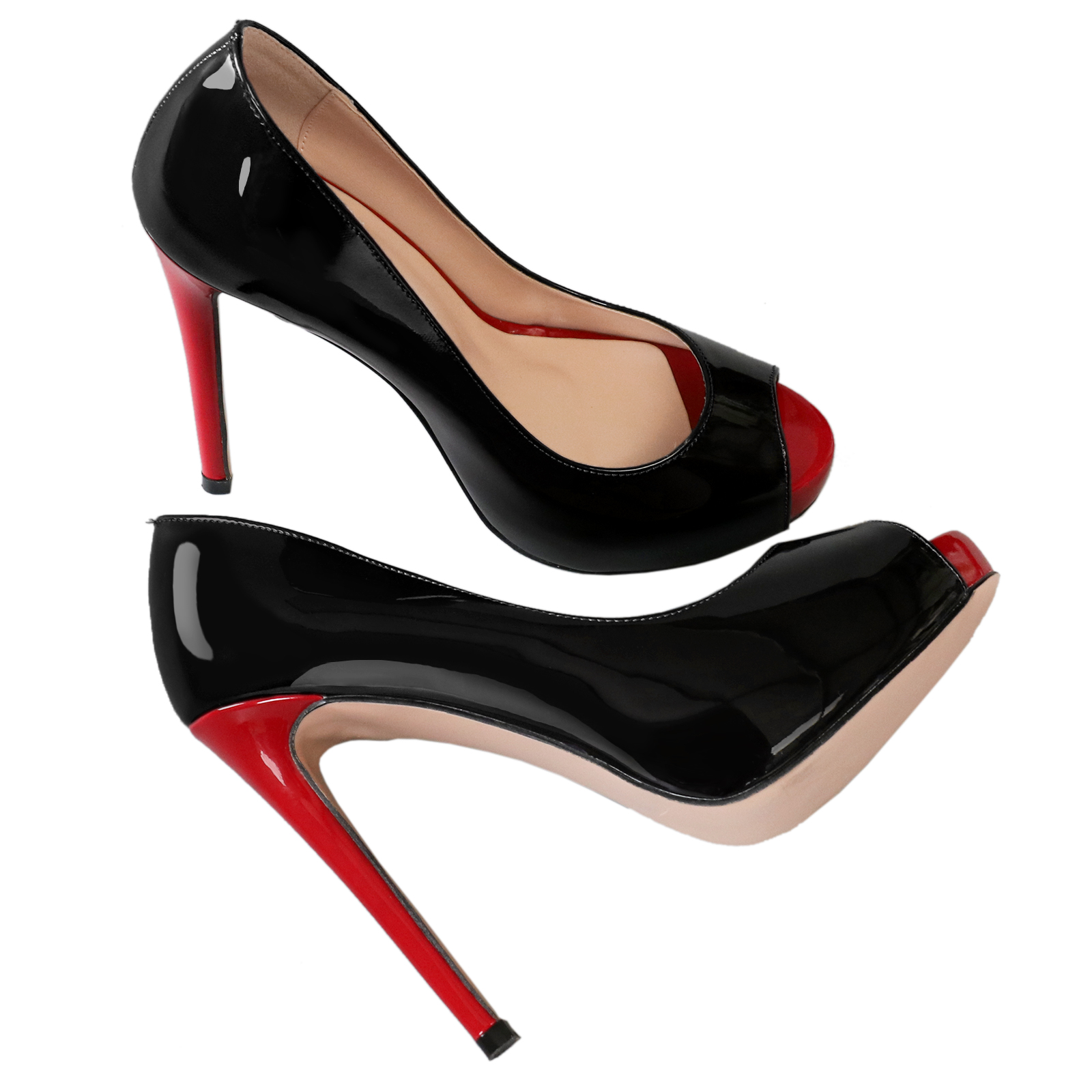 4.72'' Women's Platforms Heels Party Wedding Gradient Pumps-MERUMOTE