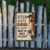 Keep Gate Closed No Matter What The Goats - Vintage Metal Signs - 20*30cm/30*40cm - Garden