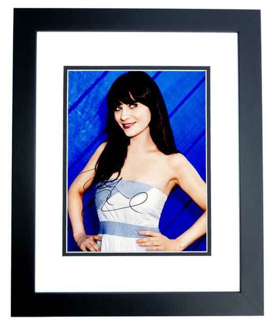 Zooey Deschanel Signed - Autographed New Girl Actress 11x14 inch Photo Poster painting - FRAMED