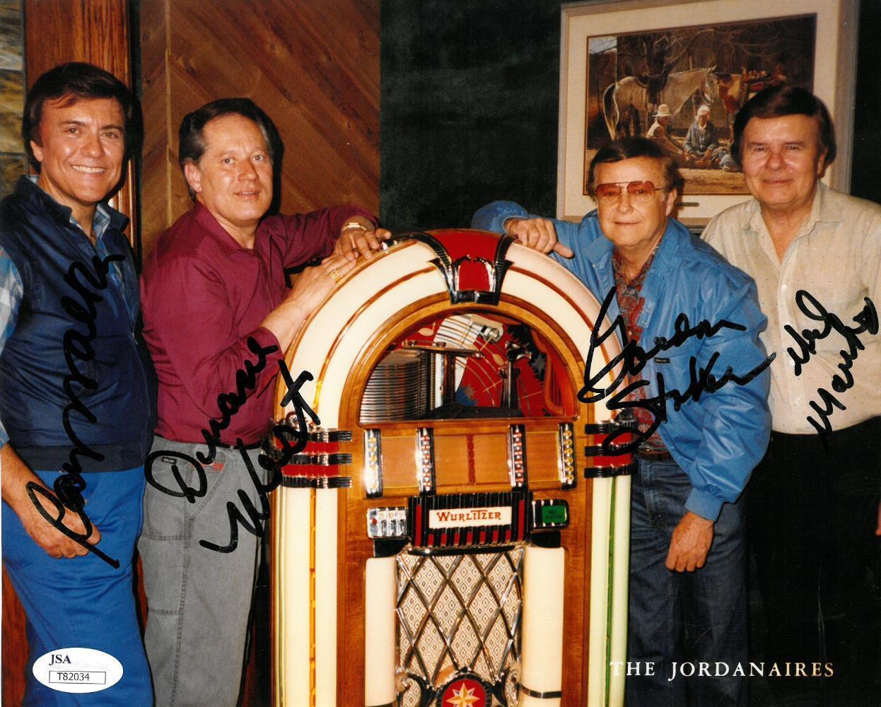 The Jordanaires Signed Authentic Autographed 8x10 Photo Poster painting 4 Sigs JSA #T82034