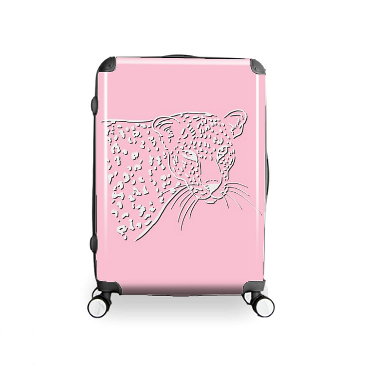 Half Exposed Coldly, Cheetah Hardside Luggage