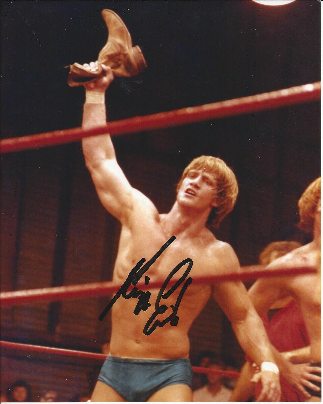 Kevin Von Erich autographed 8x10 #4WCCW NWA WWE HOF