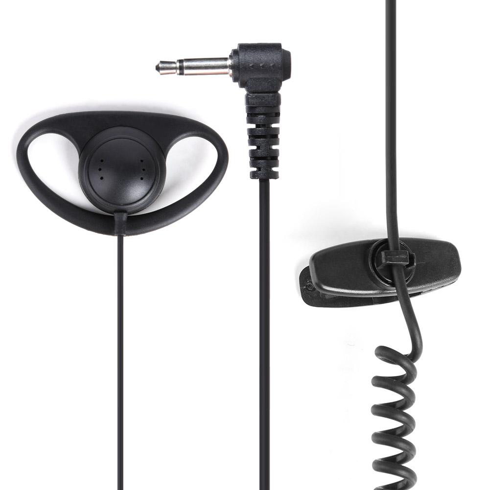 

3.5mm D Shape Wired Earphone Soft Rubber Earpiece Headset for Motorola Radio, 501 Original